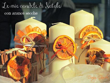 regalino fai da te per natale, candele decorate,   regalo handmade