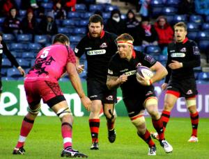 Roddy Grant in azione contro i London Welsh (Credit: Jason O'Callaghan)