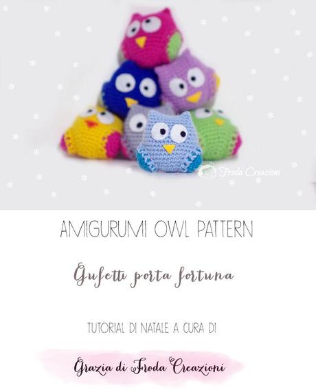 Pattern Amigurumi per Creare dei Gufetti Porta Fortuna