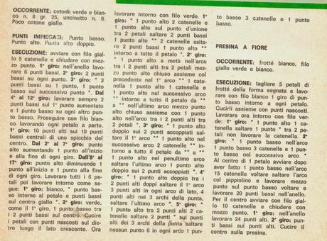 Lavori con l'uncinetto: Centro e presine con le margherite