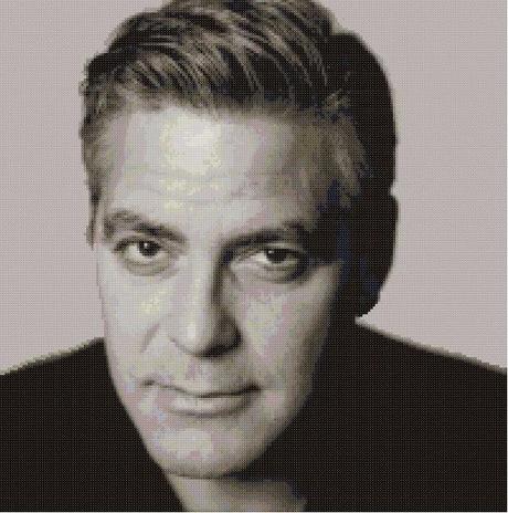 Schema per il punto croce: George Clooney