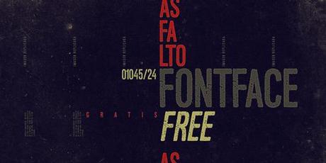 asfalto free designer font