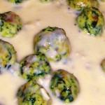 Polpettine di carne con salsiccia e zucchine polpettine_spinaci5