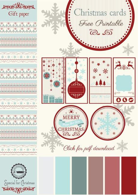 Free printables {Christmas cards and paper} lacaccavella, christmas, freeprintables, cards, paper, giftpaper, fermapacco, carta regalo, natale, stampabili, gratis
