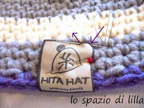 lilla's tutorials...Come cucire l'etichetta su HITA HAT Adriafil / How to sew the label on HITA HAT by Adriafil