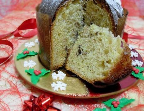 Panettone con Pere e Gocce di Cioccolato