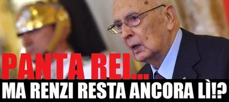 Napolitano si dimette e Renzi cosa fa? Resta ancora lì!?