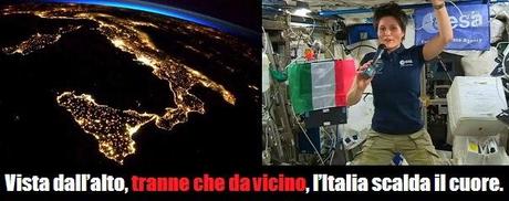L'Italia vista dallo spazio è proprio bella. Scalda il cuore...