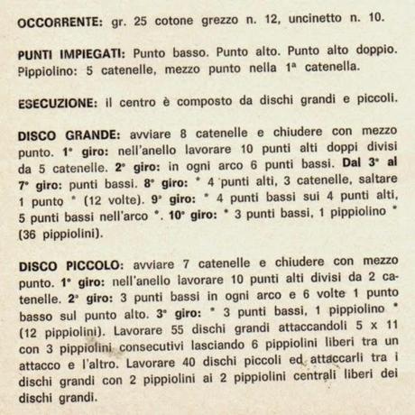 Lavori con l'uncinetto: Centro con rotondi