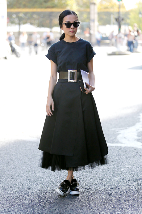 In the Street...Tulle Skirt...For vogue.it