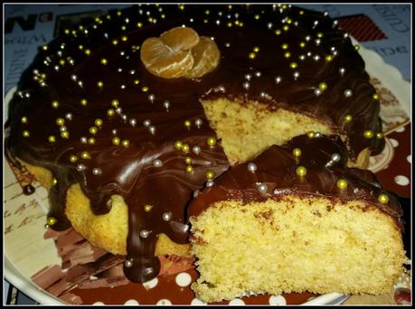 Torta panettone al mandarino e cioccolato fondente