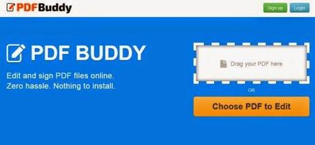 PDF Buddy: modificare documenti PDF gratis online