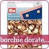 borchie dorate e argentate