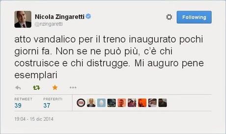 Ecco come sono ridotti dopo solo due mesi i nuovi treni pendolari di Zingaretti. Convogli massacrati, cittadini umiliati, punizioni e repressione zero