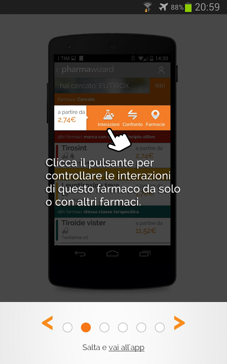 Pharmawizard: l'app con il database completo dei farmaci da banco in vendita in Italia e molto di piu'...