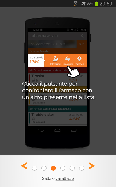 Pharmawizard: l'app con il database completo dei farmaci da banco in vendita in Italia e molto di piu'...