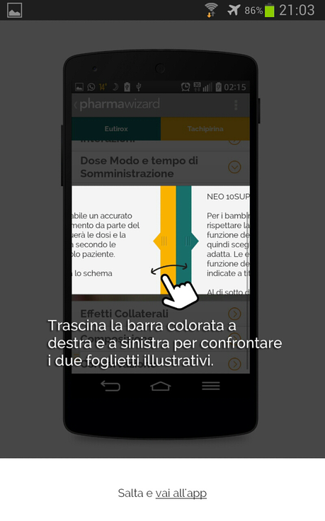 Pharmawizard: l'app con il database completo dei farmaci da banco in vendita in Italia e molto di piu'...