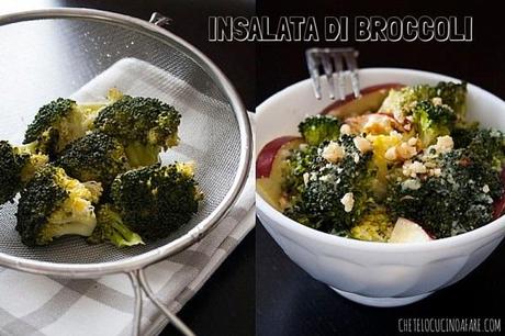 Broccoli e mele con crema di mandorle e limone Broccoli con crema di mandorle e limone