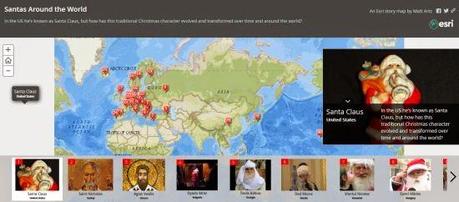 Santas Around the World: mappa interattiva con i nomi di Babbo Natale nel mondo