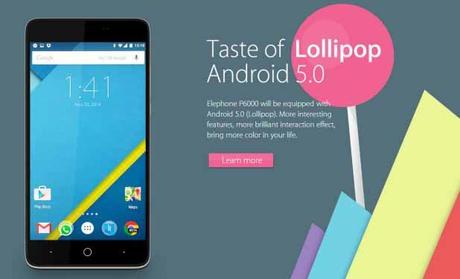 Elephone P6000: rete 4G e Android 5.0 Lollipop ad un prezzo scontato