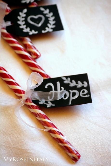 Candycane placeholder - segnaposto di Natale