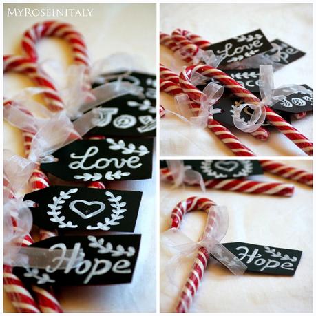 Candycane placeholder - segnaposto di Natale