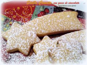 Stelle comete con gocce di cioccolato (senza lattosio e senza glutine): un dolce augurio a tutti! 20141223_141305