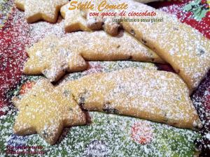 Stelle comete con gocce di cioccolato (senza lattosio e senza glutine): un dolce augurio a tutti! 20141223_141245
