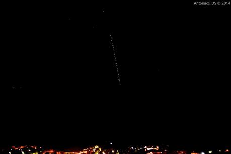 Startrail e timelapse del passaggio della ISS (Stazione Spaziale Internazionale) sulla Provincia di Foggia - 24 dicembre 2014