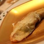 crespelle con ripieno di castagne e trevigiano, e fonduta di Montasio