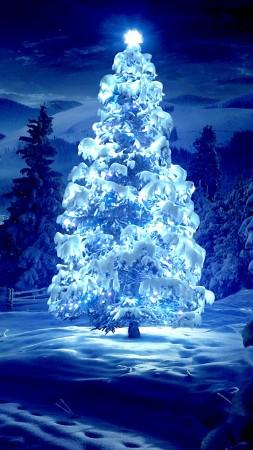 Beautiful Christmas Tree iPhone 6 Wallpaper