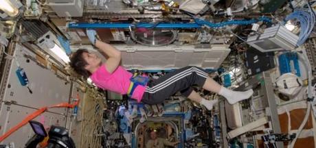 Samantha Cristoforetti a bordo della ISS il 23 dicembre 2014. Crediti: ASA/ESA