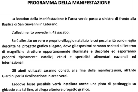 Il disgustoso mercatino di Natale di fronte a San Giovanni? In realtà è la Festa di Forza Italia. Una storia incredibile di squallore, degrado, presa in giro