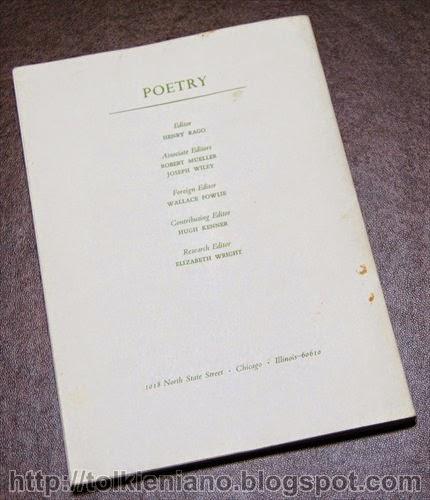 The Adventures of Tom Bombadil Recensione su Poetry Magazine di X.J. Kennedy, 1964