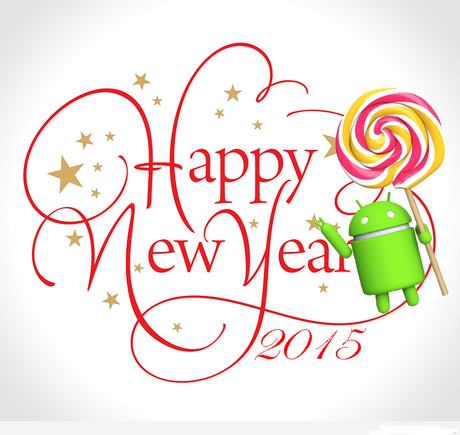 Buon 2015 :-) Foto di auguri con un tocco di Android da mandare ai vostri amici su Whatsapp, Fb, ecc.