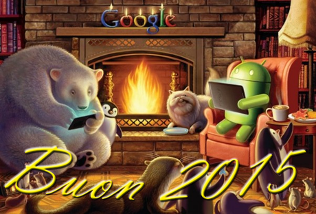 Buon 2015 :-) Foto di auguri con un tocco di Android da mandare ai vostri amici su Whatsapp, Fb, ecc.