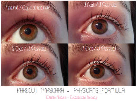 Review & Swatches [PHYSICIANS FORMULA] - Organic Wear Fakeout Mascara (100% natural origin)