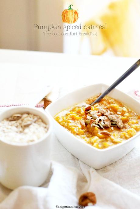 Pumpkin spiced oatmeal