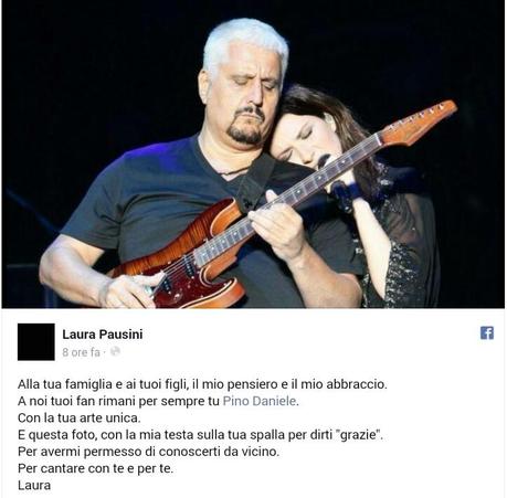 Addio Pino Daniele, stroncato da un infarto: il cordoglio di Eros, Vasco e Laura Pausini