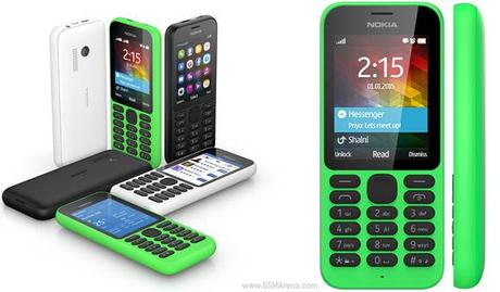 Microsoft ha annunciato il Nokia 215, un telefono cellulare con Internet per soli $ 29