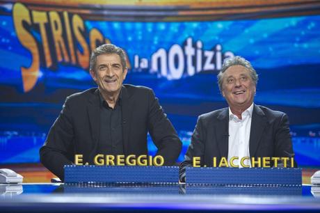 Striscia la Notizia, al fianco di Ezio Greggio torna stasera Enzo Iacchetti