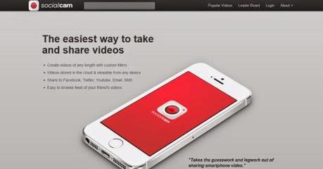 Socialcam, social network simile a Instagram ma specializzato per i video
