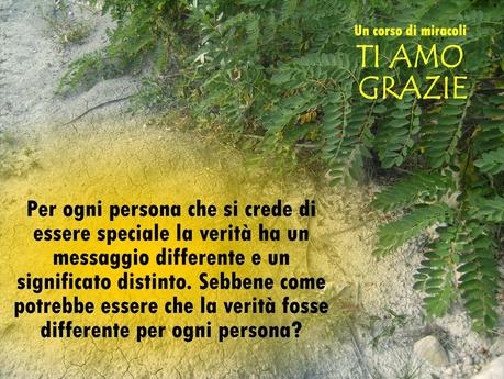 Per ogni persona che si crede di essere speciale la verità ha un messaggio differente e un significato distinto. Parte 1.