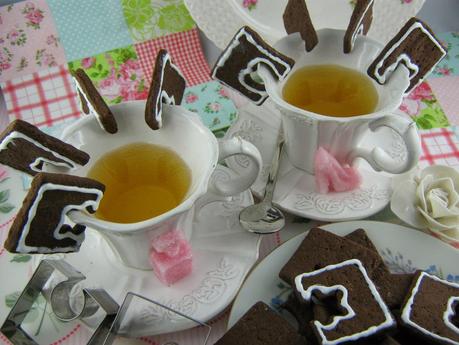 Biscottini al cioccolato e lavanda / Biscuits with chocolate and lavender