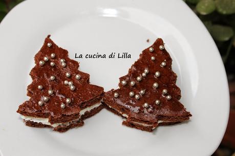 Dolci: Alberelli di Natale con crema al mascarpone