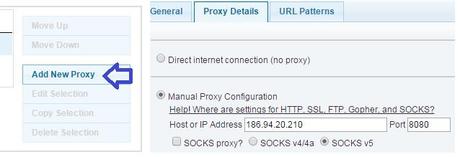 Aggiungere un proxy con FoxyProxy