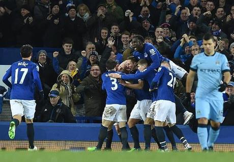 Everton-Manchester City 1-1, Naismith ferma i Citizens
