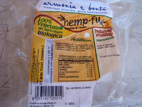 HEMP-FU....TOFU DI CANAPA....PRODIGIO DELLA NATURA  E.....SUPERfood