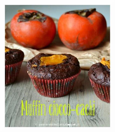 Muffins veg ciocco-cachi: una golosità!