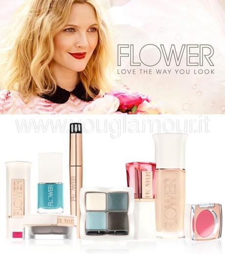 Drew Barrymore beauty look e la Flower Make Up Collection 2015